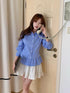 Summer Casual Ginghma Print Shirts